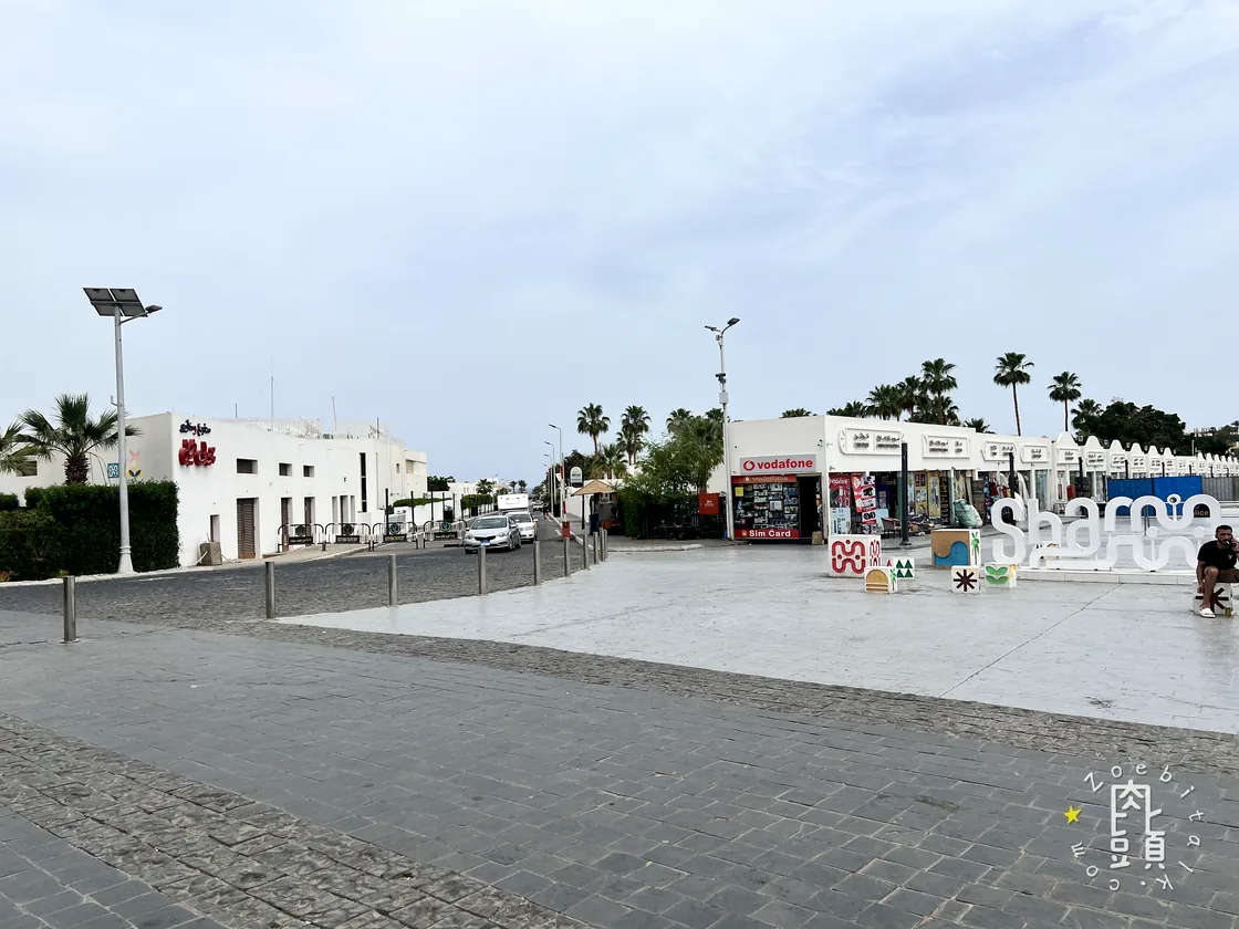 沙姆市區的白色街廓與通訊商店,補上爸媽白天實際移動的城市尺度